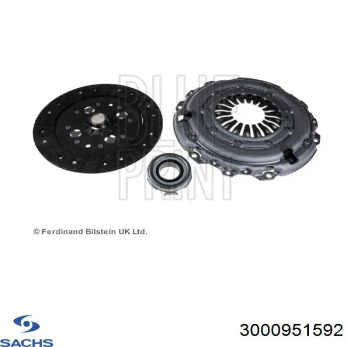 Комплект сцепления (3 части) Sachs 3000951592 цена, от 210.65 USD