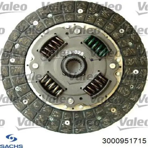 Купить 3000951715 Sachs Комплект сцепления (диск, корзина, подшипник)