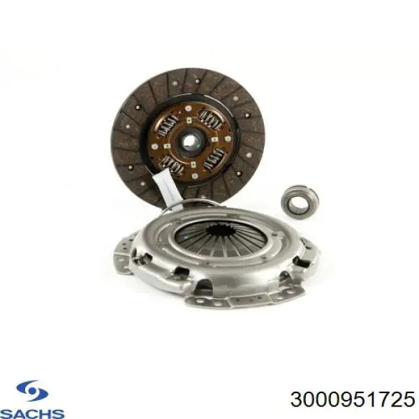 Комплект сцепления (3 части) Sachs 3000951725 цена, от 104.09 USD