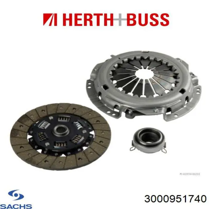 Комплект сцепления (3 части) Sachs 3000951740 цена, от 151.64 USD