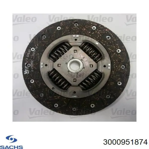 Комплект сцепления (3 части) Sachs 3000951874 цена, от 230.54 USD