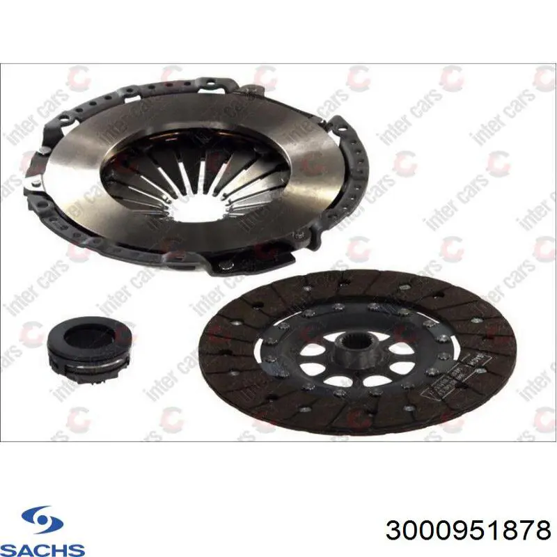 Комплект сцепления (3 части) Sachs 3000951878 цена, от 313.90 USD