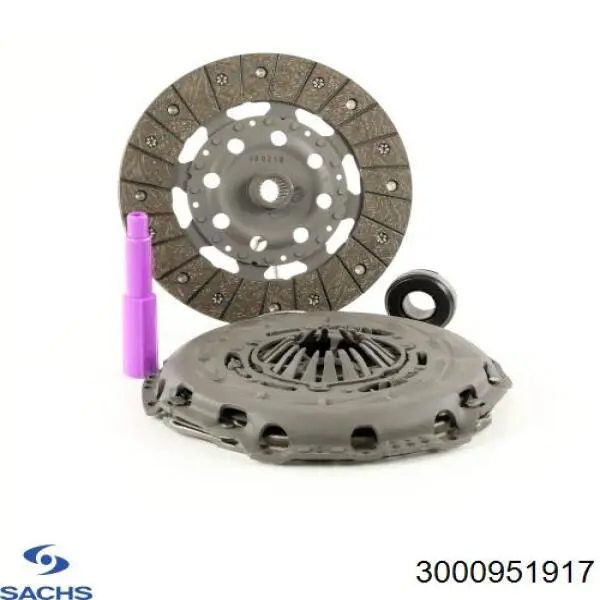 Комплект сцепления (3 части) Sachs 3000951917 цена, от 202.13 USD