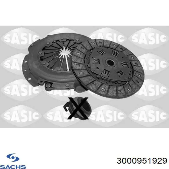Комплект сцепления (3 части) Sachs 3000951929 цена, от 234.00 USD