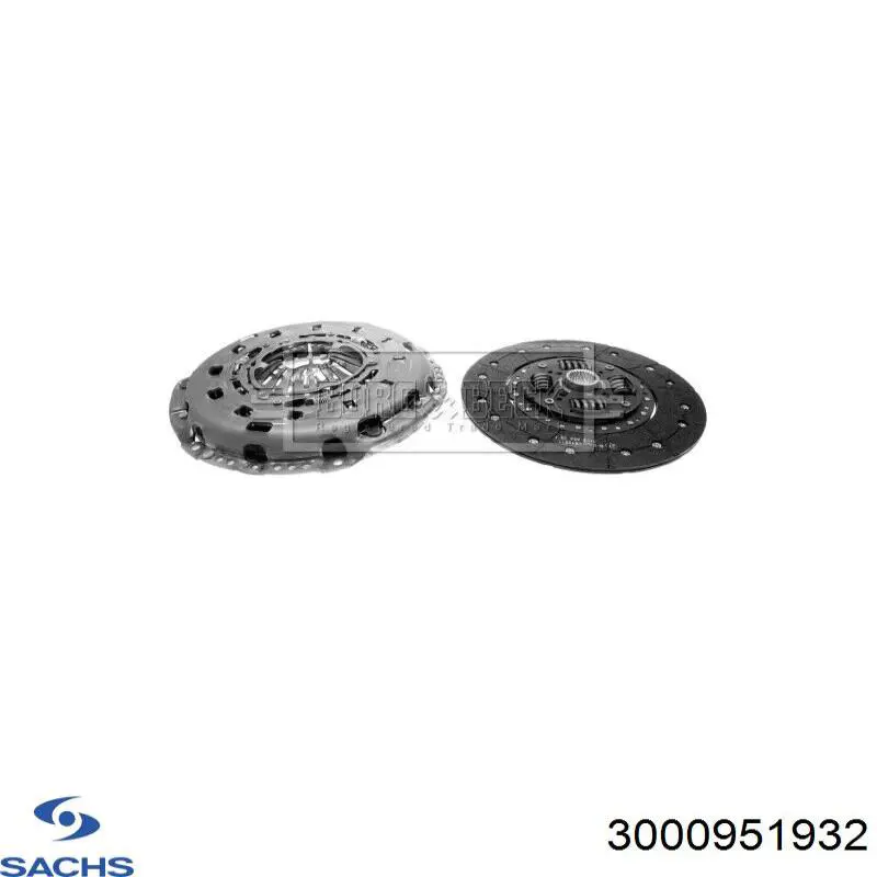 Комплект сцепления (3 части) Sachs 3000951932 цена, от 333.92 USD