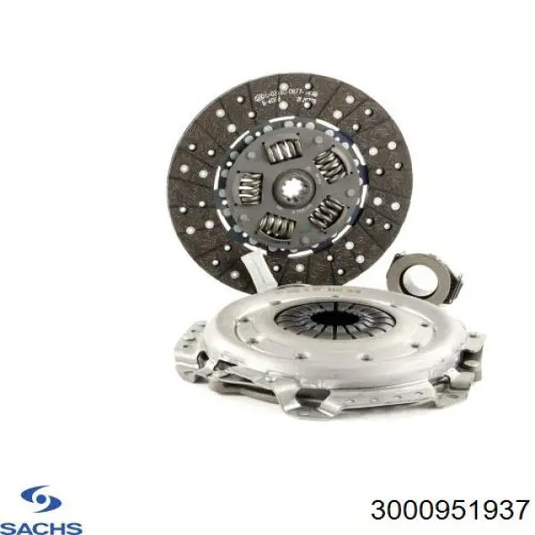 Купить 3000951937 Sachs Комплект сцепления (диск, корзина, подшипник)