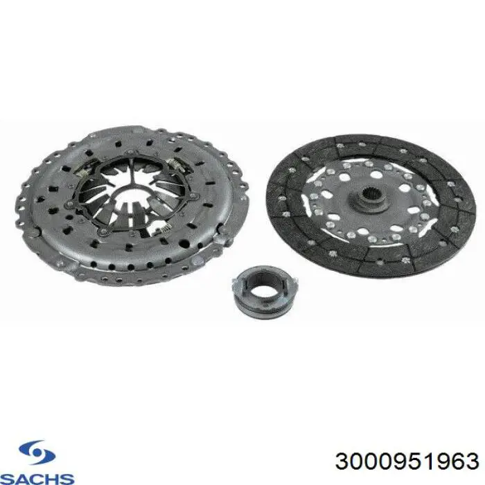 Комплект сцепления (3 части) Sachs 3000951963 цена, от 312.34 USD