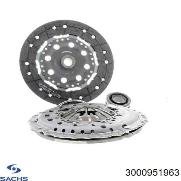 Купить 3000951963 Sachs Комплект сцепления (диск, корзина, подшипник)