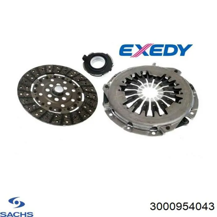 Купить 3000954043 Sachs Комплект сцепления (диск, корзина, подшипник)