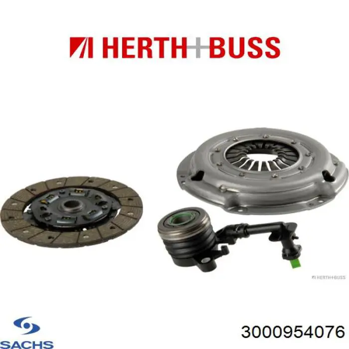 Купить 3000954076 Sachs Комплект сцепления (диск, корзина, подшипник)