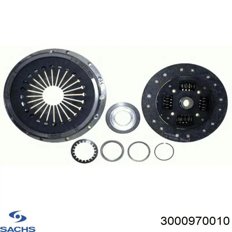 Купить 3000970010 Sachs Комплект сцепления (диск, корзина, подшипник)
