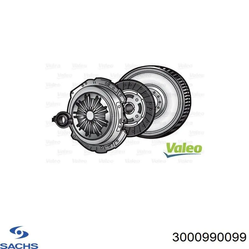 Купить 3000990099 Sachs Комплект сцепления (диск, корзина, подшипник)