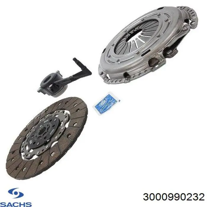 Купить 3000990232 Sachs Комплект сцепления (диск, корзина, подшипник)