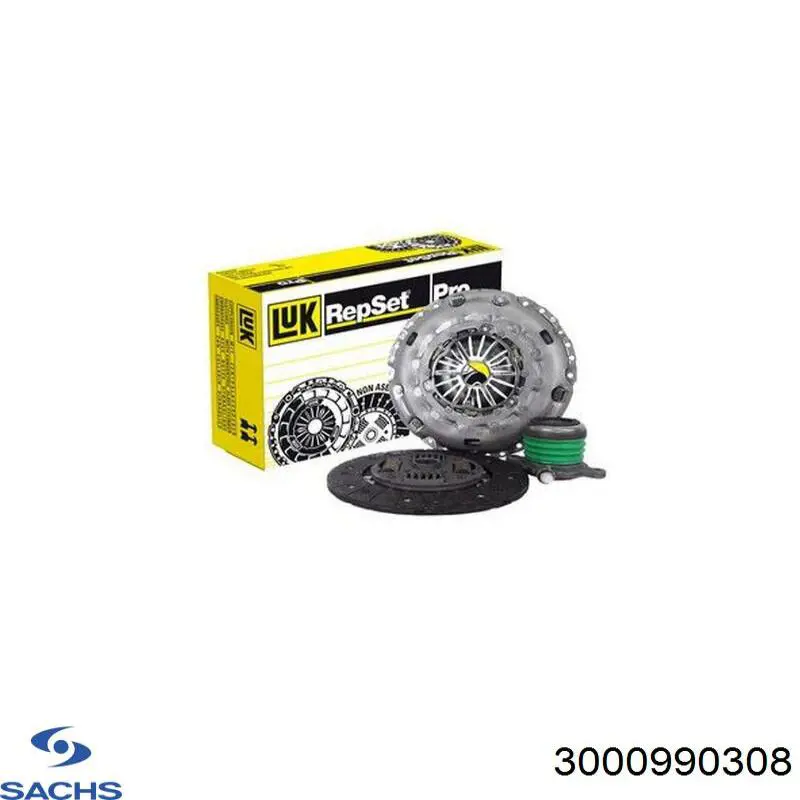 Купить 3000990308 Sachs Комплект сцепления (диск, корзина, подшипник)