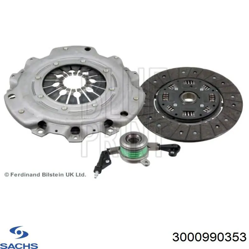 Комплект сцепления (3 части) Sachs 3000990353 цена, от 321.87 USD