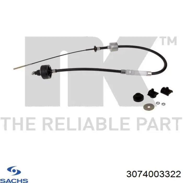 Трос сцепления Sachs 3074003322 цена, от 24.26 USD