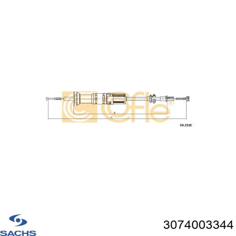Трос сцепления Sachs 3074003344 цена, от 15.96 USD
