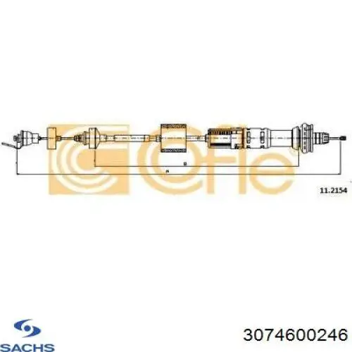 3074600246 Sachs Трос сцепления