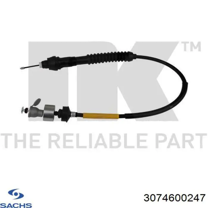 Трос сцепления Sachs 3074600247 цена, от 34.25 USD