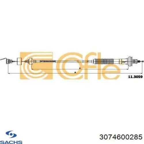 Купить 3074600285 Sachs Трос сцепления
