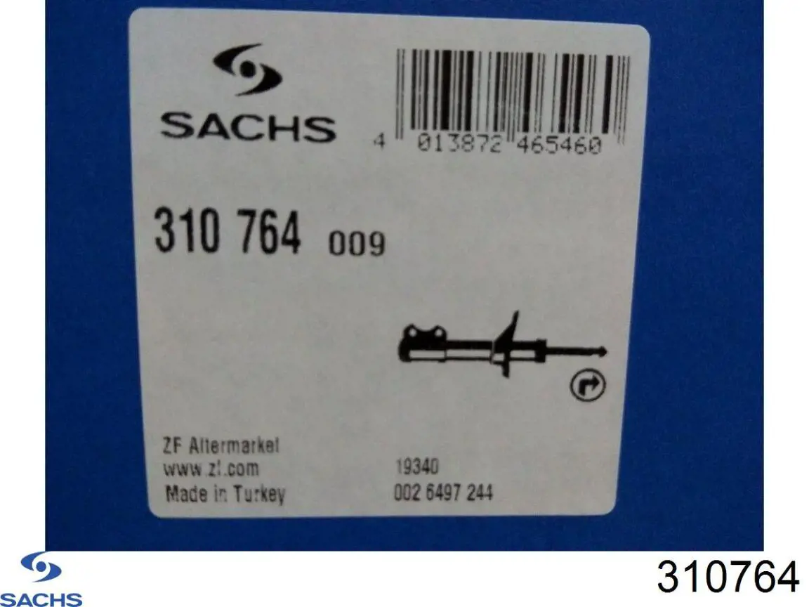 Купить 310764 Sachs Амортизатор подвески передний левый