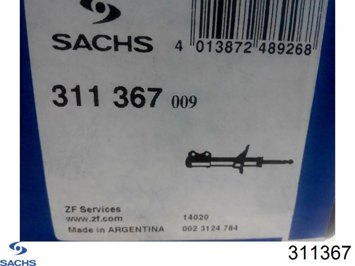 Стойка амортизатора передняя Sachs 311367 цена, от 87.13 USD
