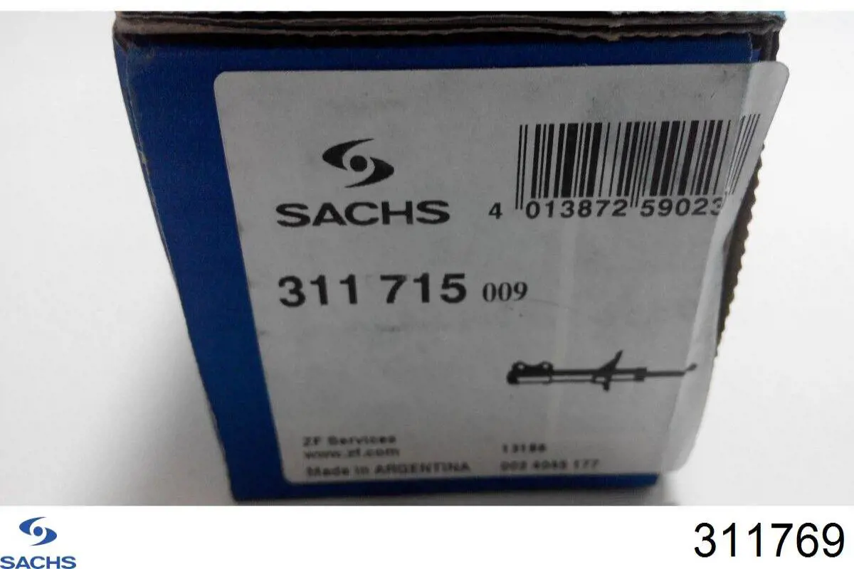 Амортизатор передний левый 311769 Sachs