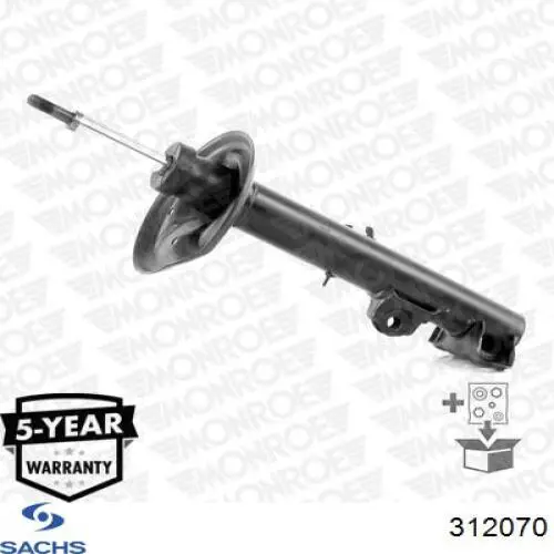 Купить 312070 Sachs Амортизатор подвески передний правый