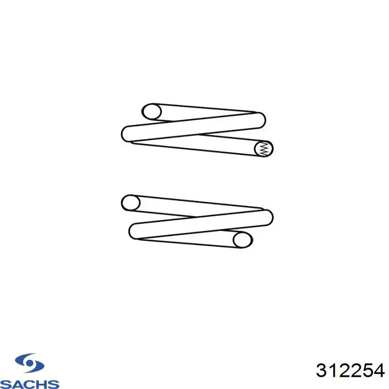Амортизатор передний 312254 Sachs