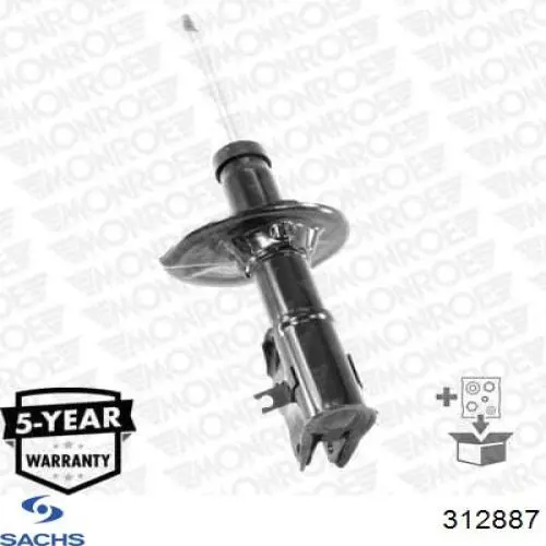 Амортизатор передней подвески левой Sachs 312887 цена, от 48.69 USD