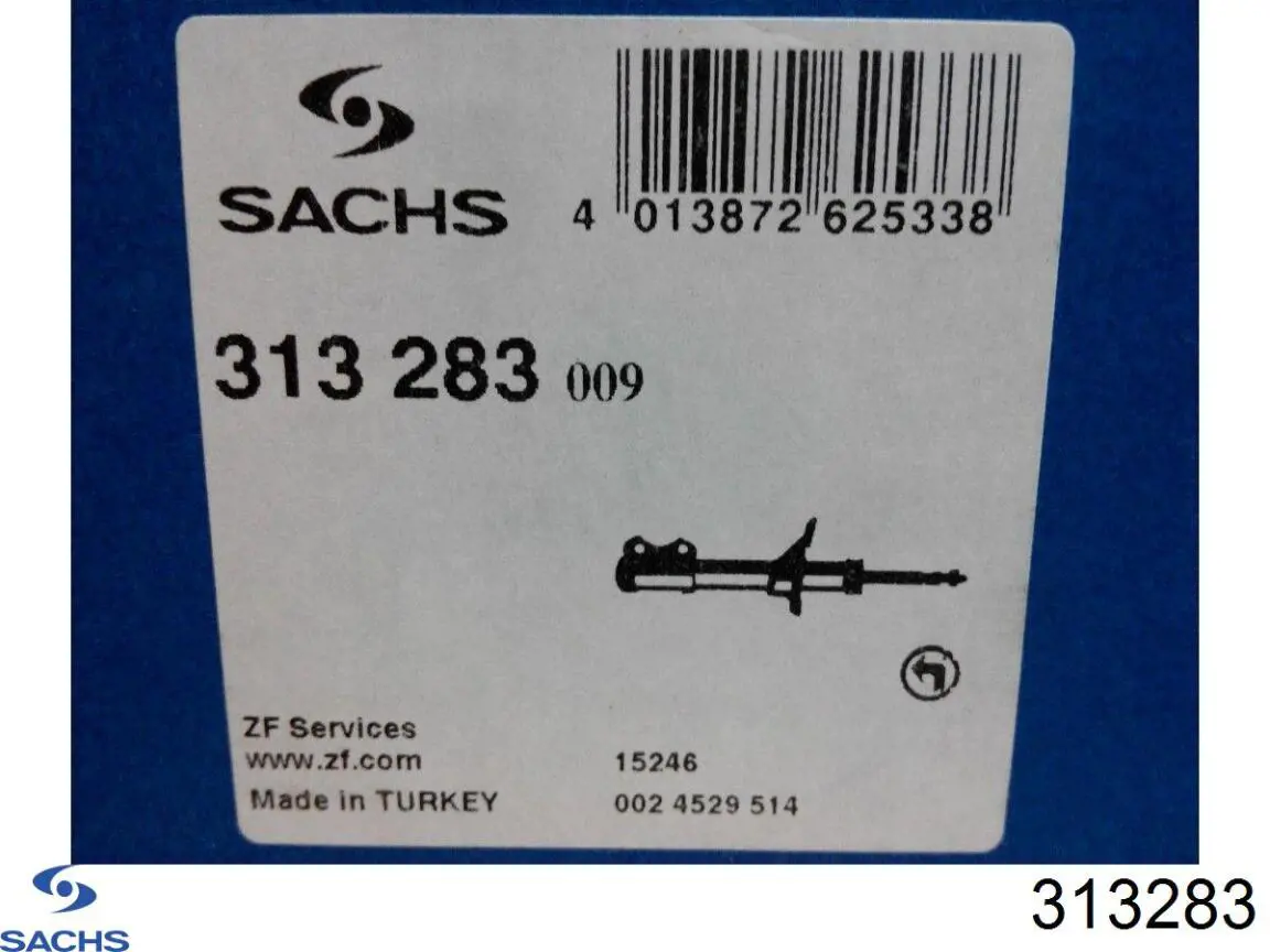 Амортизатор передней подвески левой Sachs 313283 цена, от 72.86 USD