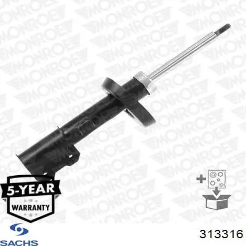 Стойка амортизатора передняя Sachs 313316 цена, от 131.92 USD