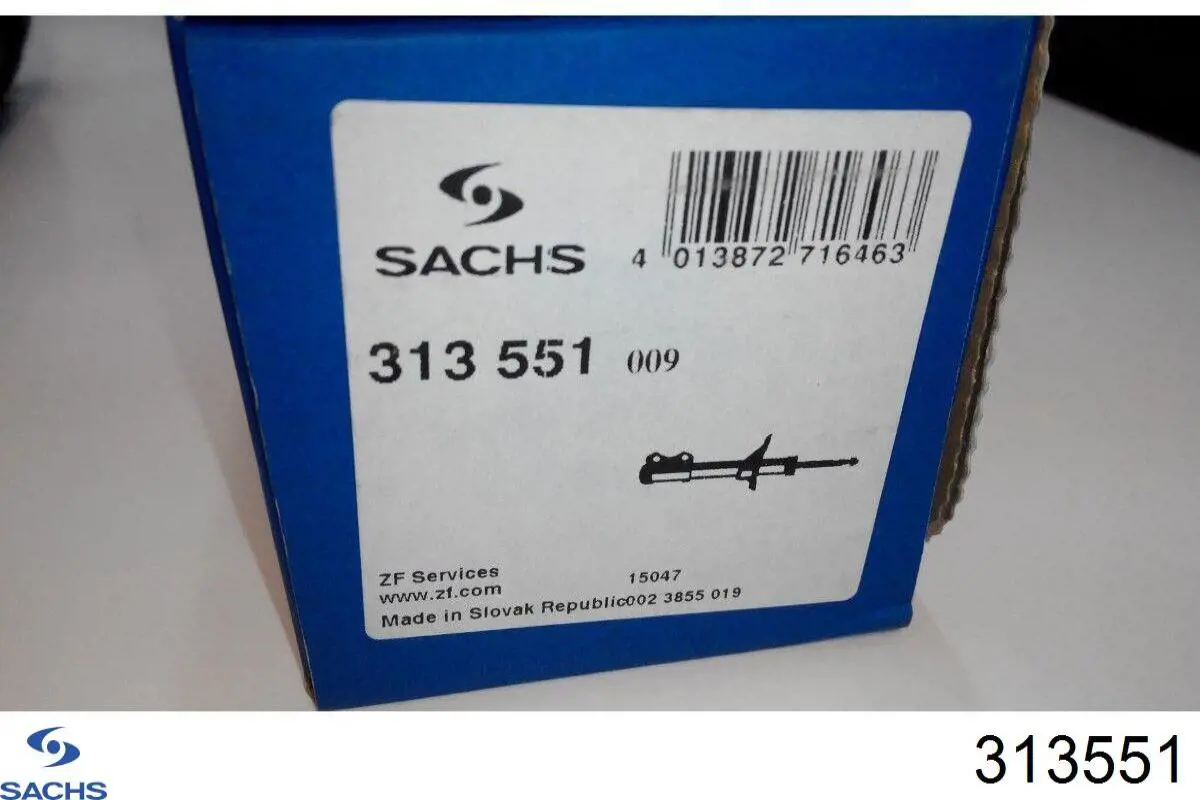 Купить 313551 Sachs Амортизатор задней подвески