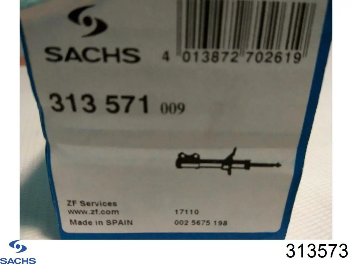 Купить 313573 Sachs Амортизатор задний, левый