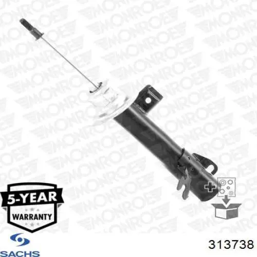 Амортизатор передней подвески левой Sachs 313738 цена, от 50.68 USD