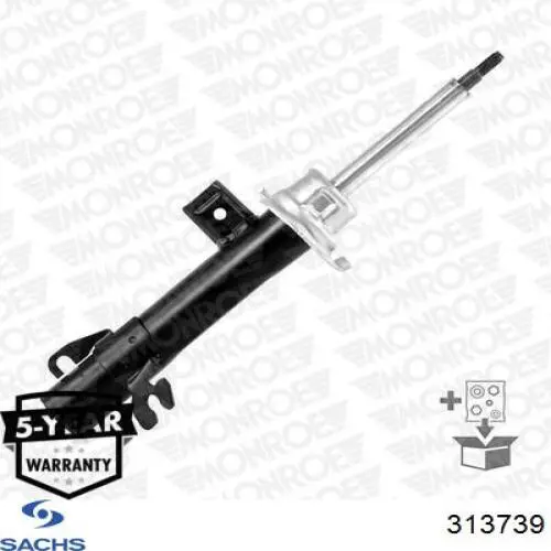 Купить 313739 Sachs Амортизатор подвески передний правый