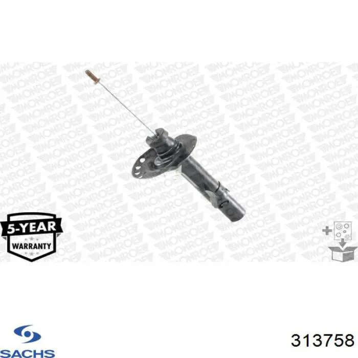 Купить 313758 Sachs Амортизатор подвески передний правый
