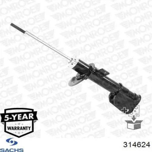 Амортизатор передний 314624 Sachs