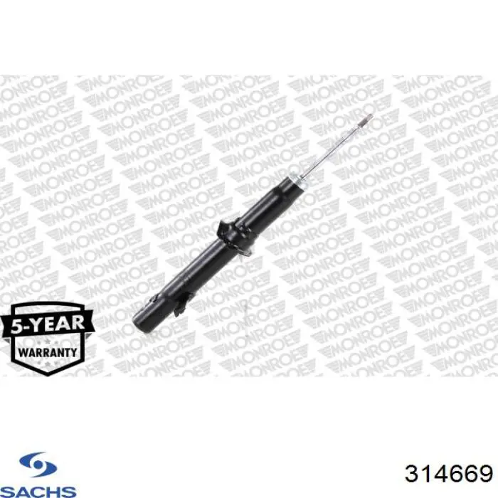Амортизатор подвески передний левый Sachs 314669 цена, от 70.60 USD