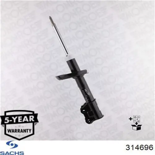 Амортизатор подвески передний левый Sachs 314696 цена, от 3937.98 UAH