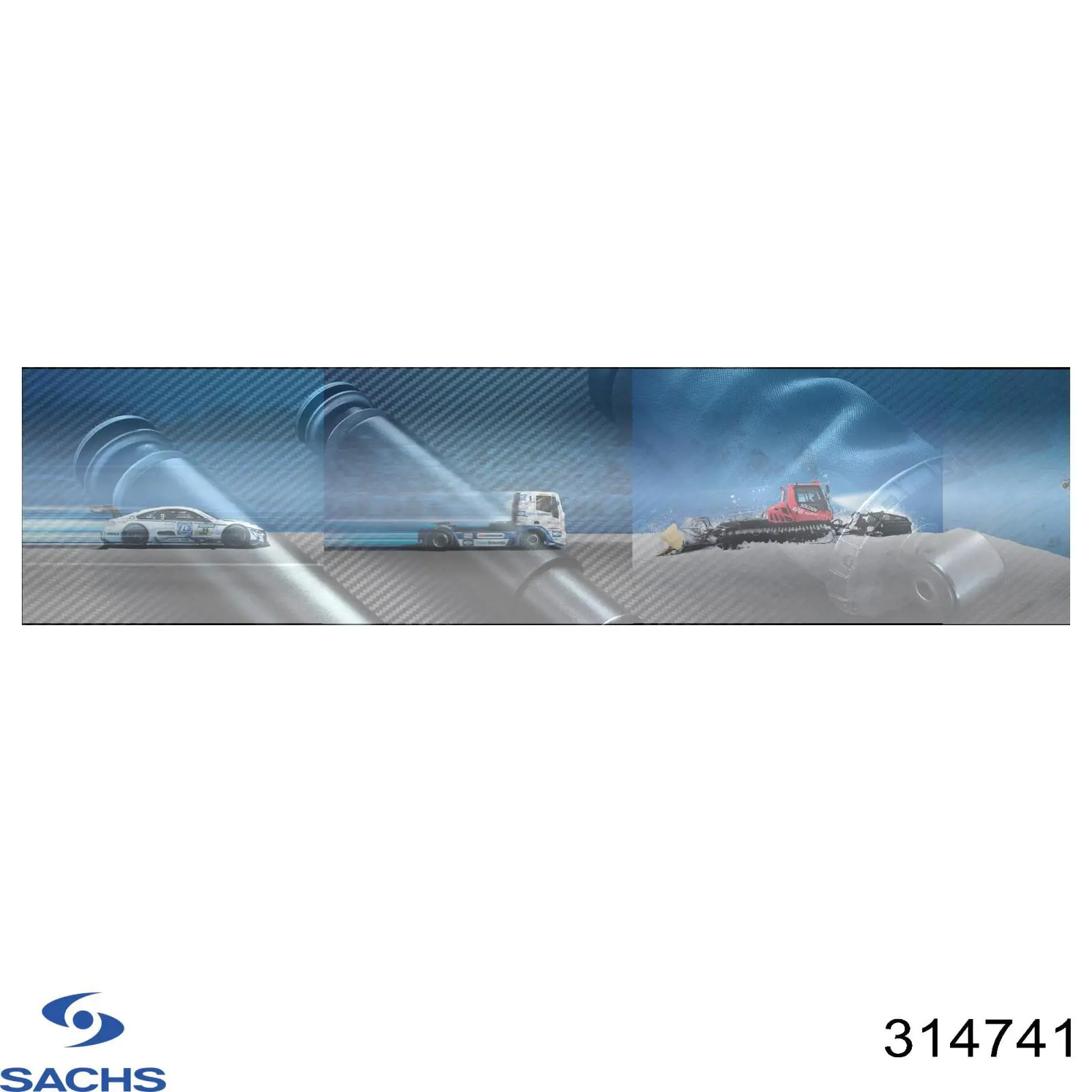 Купить 314741 Sachs Амортизатор подвески передний правый