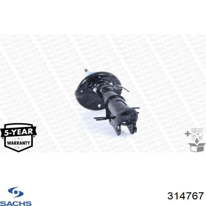 Амортизатор передній, правий 314767 Sachs