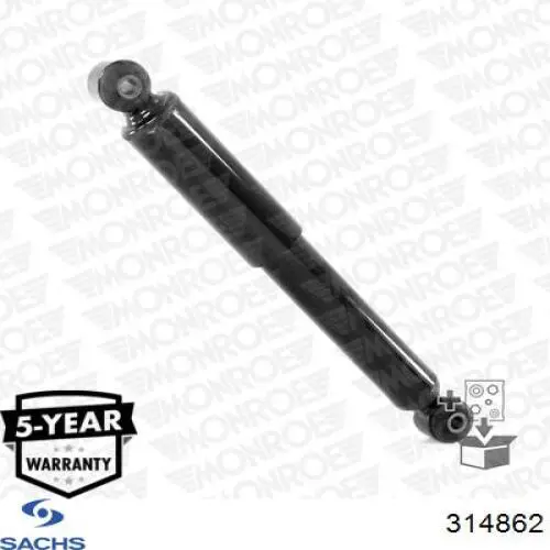 Амортизатор задний, правый Sachs 314862 цена, от 56.95 USD
