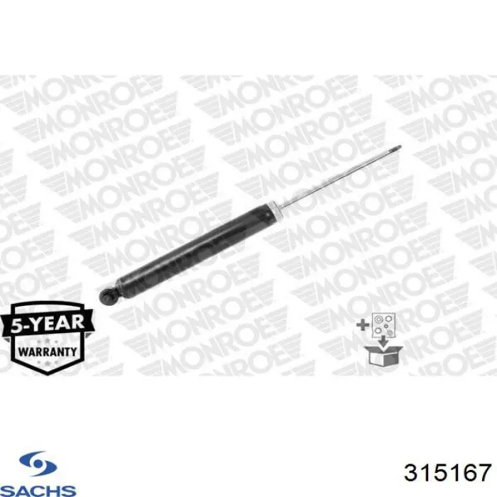 315167 Sachs Амортизаторы задние