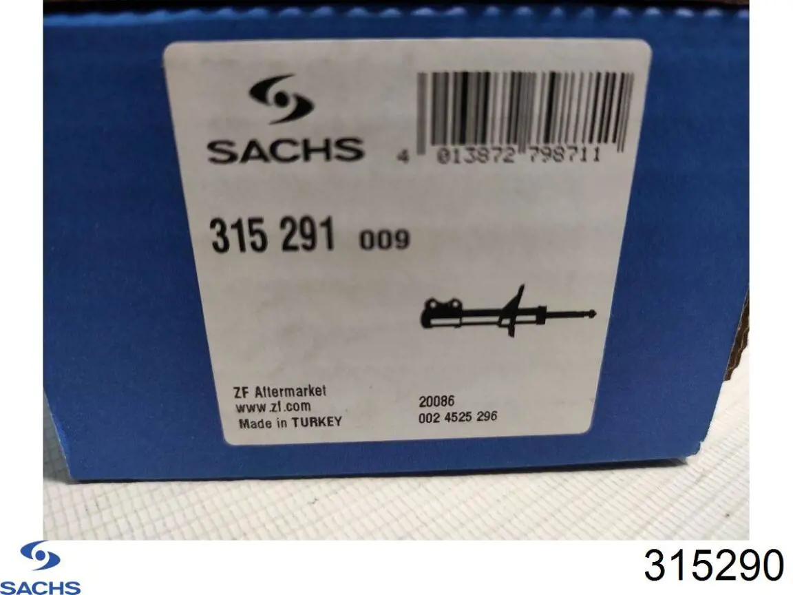 Стойка амортизатора передняя Sachs 315290 цена, от 58.97 USD