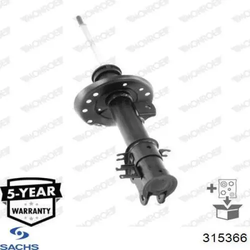 Купить 315366 Sachs Амортизатор подвески передний правый