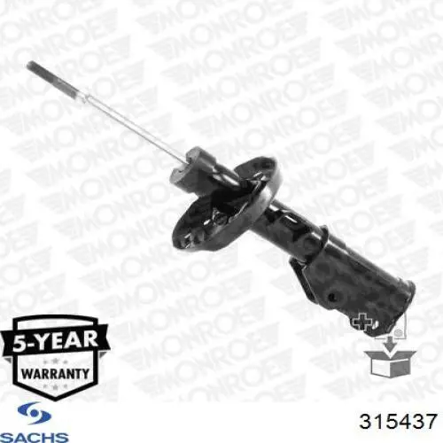 Амортизатор передний левый 315437 Sachs