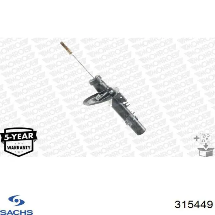 Амортизатор передней подвески левой Sachs 315449 цена, от 64.95 USD