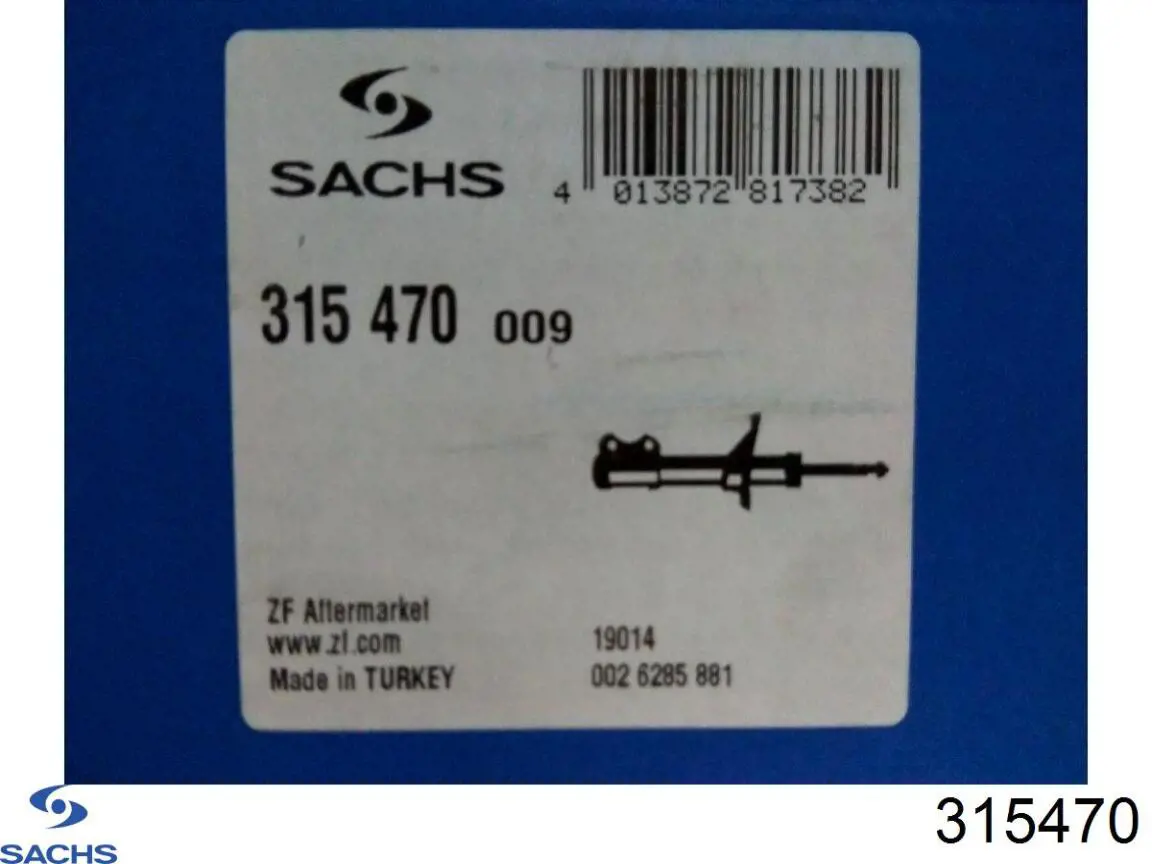 Купить 315470 Sachs Амортизатор подвески передний правый