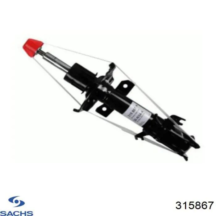 Купить 315867 Sachs Амортизатор подвески передний правый